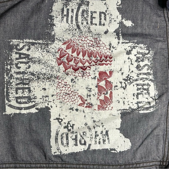 Vintage Gap (Product) Red Lightweight Denim Jacket Size Small - Picture 3 of 7